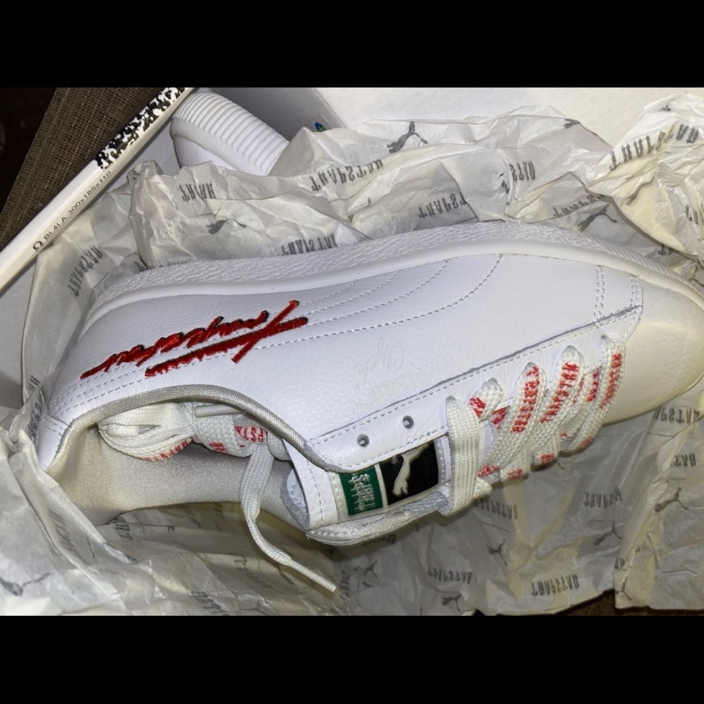 Puma White Sneakers With Red Script - image 5